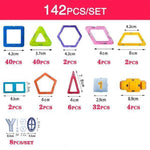 3D Magnetic Building Blocks - Set-142pcs-by-Toys Suited