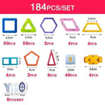 3D Magnetic Building Blocks - Set-184pcs-by-Toys Suited