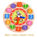 Cartoon Animal Clock Puzzle-Zebra-by-Toys Suited