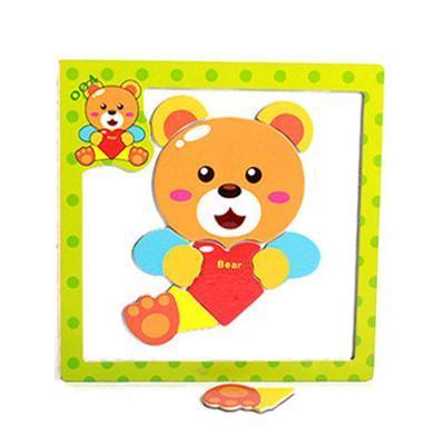 Cartoon Magnetic Puzzles for Toddlers-bear-by-Toys Suited