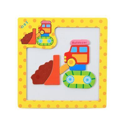 Cartoon Magnetic Puzzles for Toddlers-bulldozer-by-Toys Suited