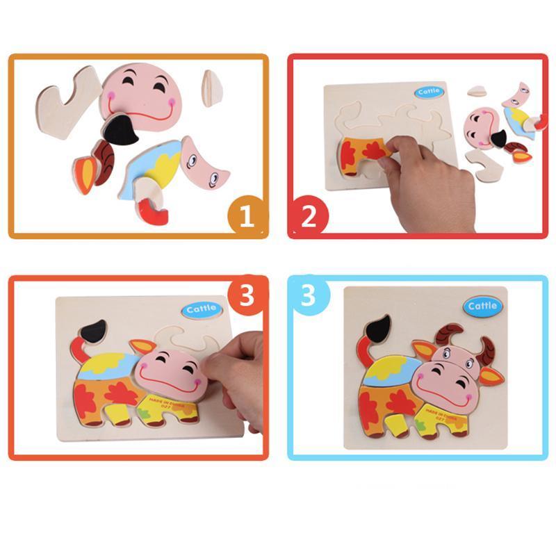 Cartoon Matching Shape Puzzle-by-Toys Suited