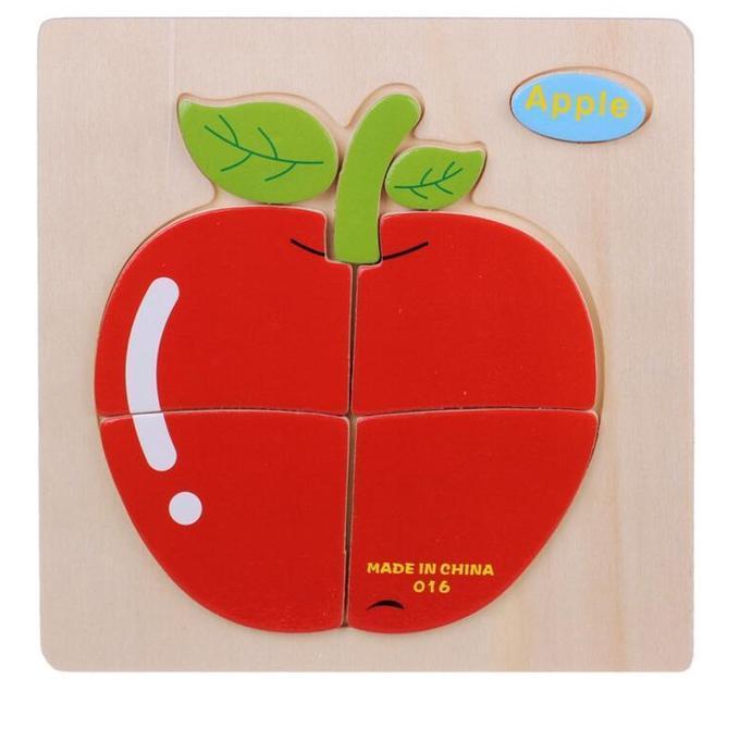 Cartoon Matching Shape Puzzle-Apple-by-Toys Suited