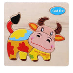 Cartoon Matching Shape Puzzle-Cattle-by-Toys Suited
