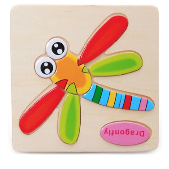 Cartoon Matching Shape Puzzle-Dragon Fly-by-Toys Suited
