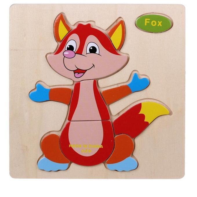 Cartoon Matching Shape Puzzle-Fox-by-Toys Suited