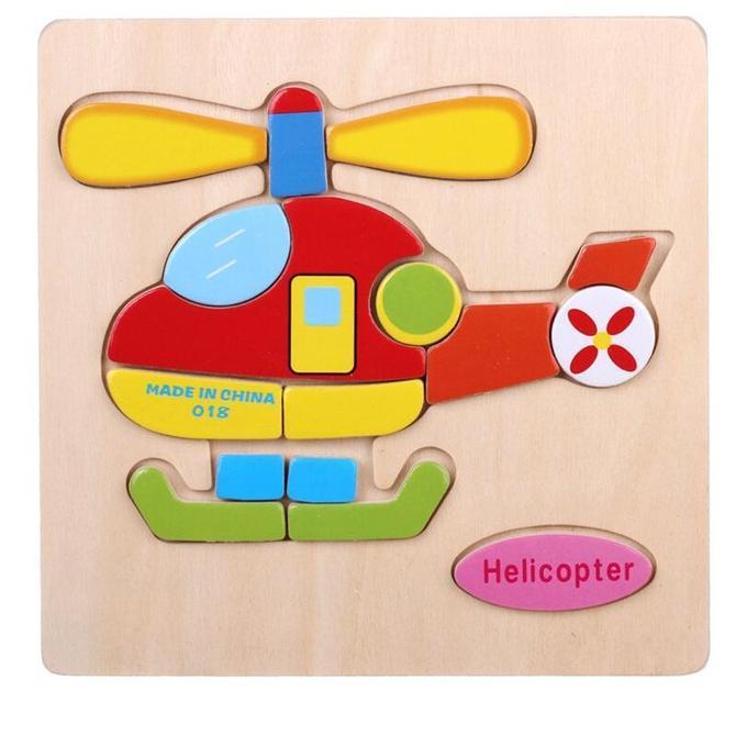 Cartoon Matching Shape Puzzle-Helicopter-by-Toys Suited