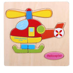 Cartoon Matching Shape Puzzle-Helicopter-by-Toys Suited