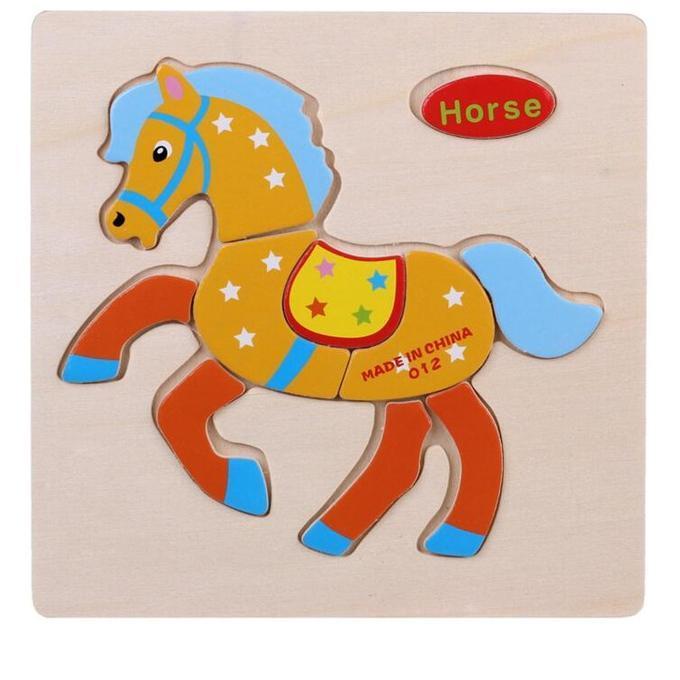 Cartoon Matching Shape Puzzle-Horse-by-Toys Suited