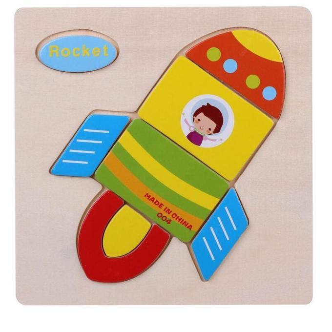 Cartoon Matching Shape Puzzle-Rocket-by-Toys Suited