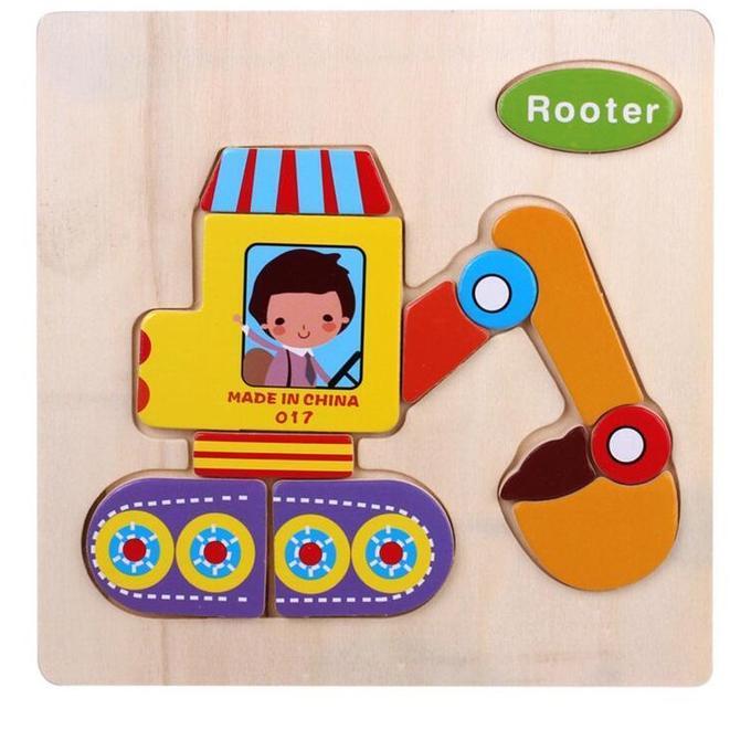 Cartoon Matching Shape Puzzle-Rooter-by-Toys Suited