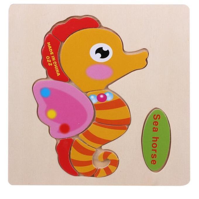 Cartoon Matching Shape Puzzle-Sea Horse-by-Toys Suited