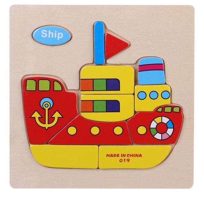 Cartoon Matching Shape Puzzle-Ship-by-Toys Suited