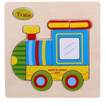 Cartoon Matching Shape Puzzle-Train-by-Toys Suited