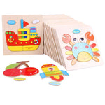 Cartoon Matching Shape Puzzle-by-Toys Suited
