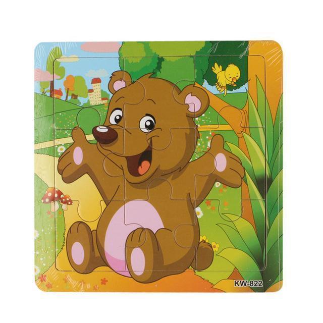 Cartoon Piece Jigsaw Puzzle-Bear-by-Toys Suited