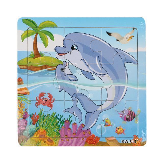 Cartoon Piece Jigsaw Puzzle-Dolphin-by-Toys Suited