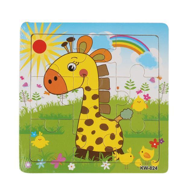 Cartoon Piece Jigsaw Puzzle-Giraffe-by-Toys Suited
