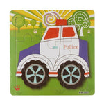 Cartoon Piece Jigsaw Puzzle-Police Car-by-Toys Suited