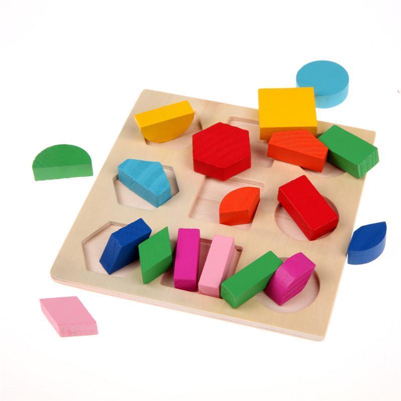 Colorful Wooden Shape Puzzle by Toys Suited