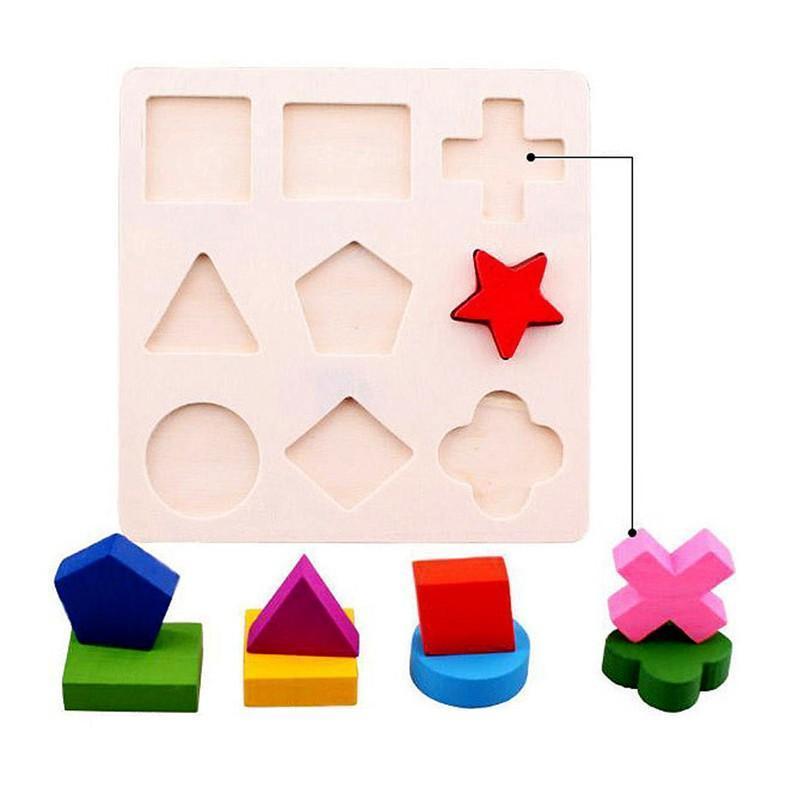 Colorful Wooden Shape Puzzle-by-Toys Suited
