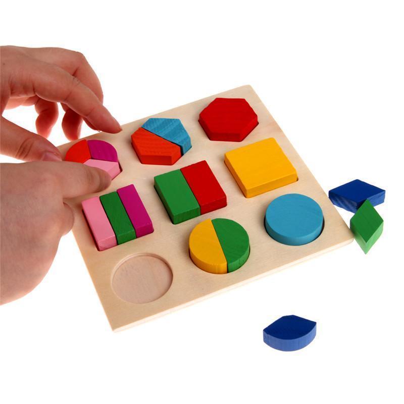 Colorful Wooden Shape Puzzle-by-Toys Suited