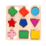 Colorful Wooden Shape Puzzle Level 1 by Toys Suited