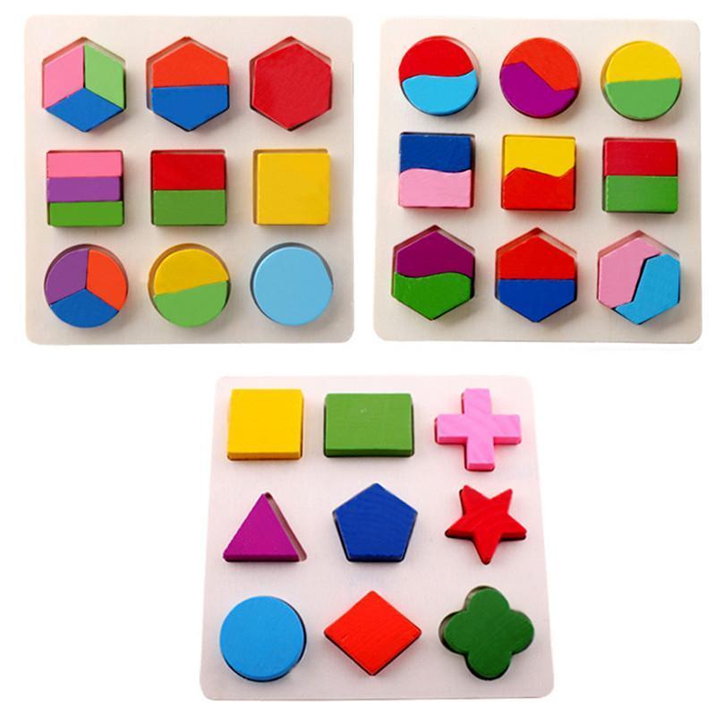Colorful Wooden Shape Puzzle by Toys Suited