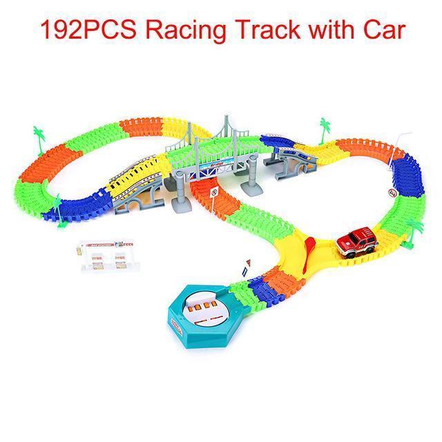 Kids Car Racing Track-192pcs 1 Car-by-Toys Suited