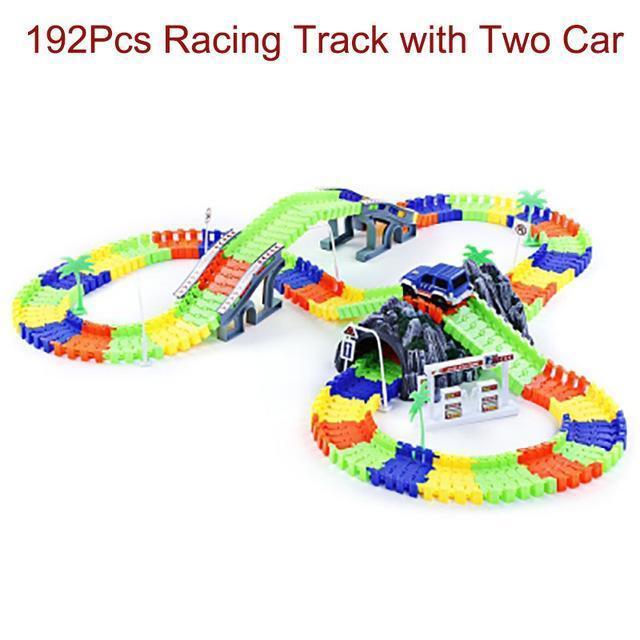 Kids Car Racing Track-192pcs 2 Car (2)-by-Toys Suited