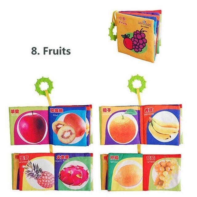 Personalized Education Cloth Books For Babies-Fruits-by-Toys Suited