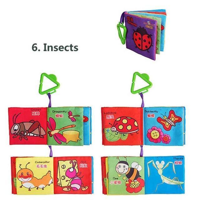 Personalized Education Cloth Books For Babies-Insects-by-Toys Suited
