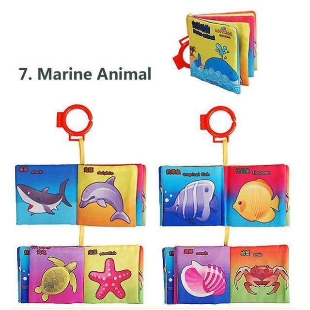 Personalized Education Cloth Books For Babies-Marine Animal-by-Toys Suited