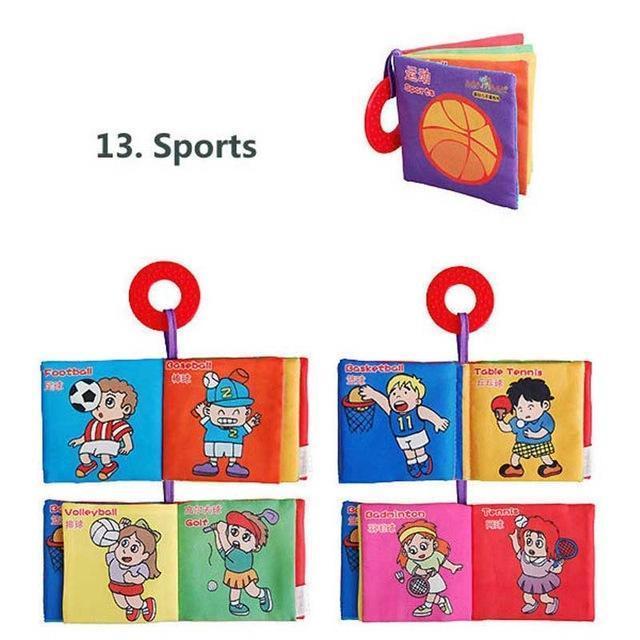 Personalized Education Cloth Books For Babies-Sports-by-Toys Suited