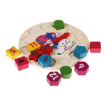 Shape Wooden Clock Puzzle by Toys Suited