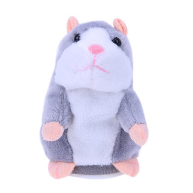 Talking Hamster Toy Gray by Toys Suited