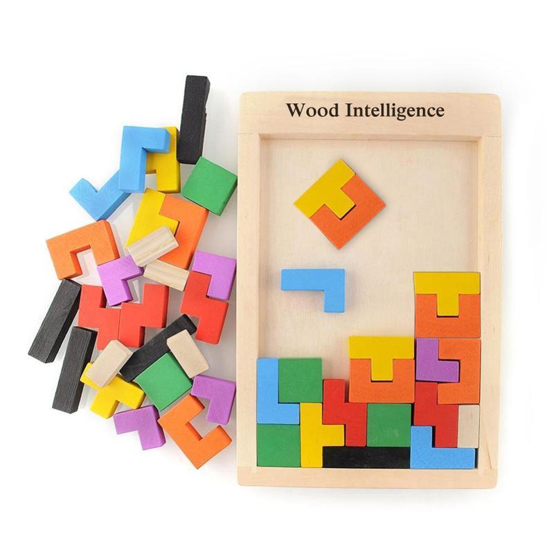 Tetris Wooden Puzzle Toys by Toys Suited