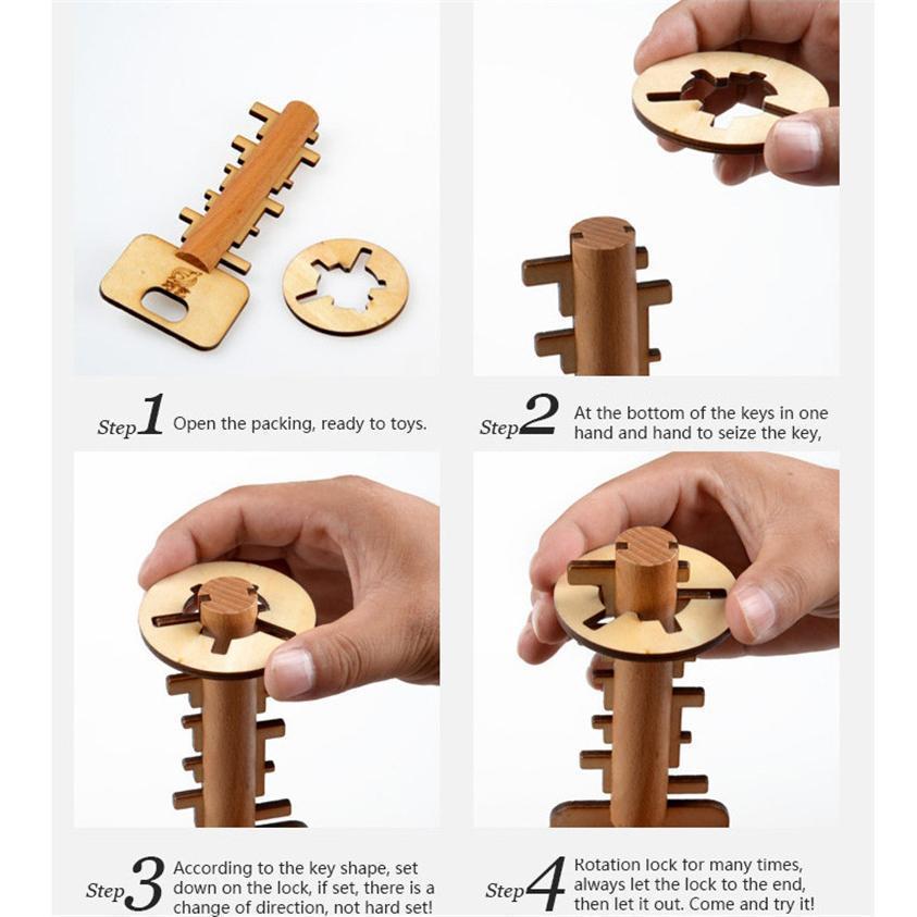 Wooden Brain Teaser Puzzle-by-Toys Suited