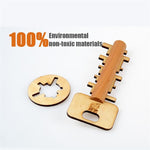 Wooden Brain Teaser Puzzle-by-Toys Suited