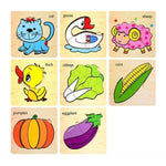 Wooden Jigsaw Cartoon Puzzle-Animal & Vehicle-by-Toys Suited