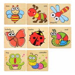 Wooden Jigsaw Cartoon Puzzle-Insect-by-Toys Suited