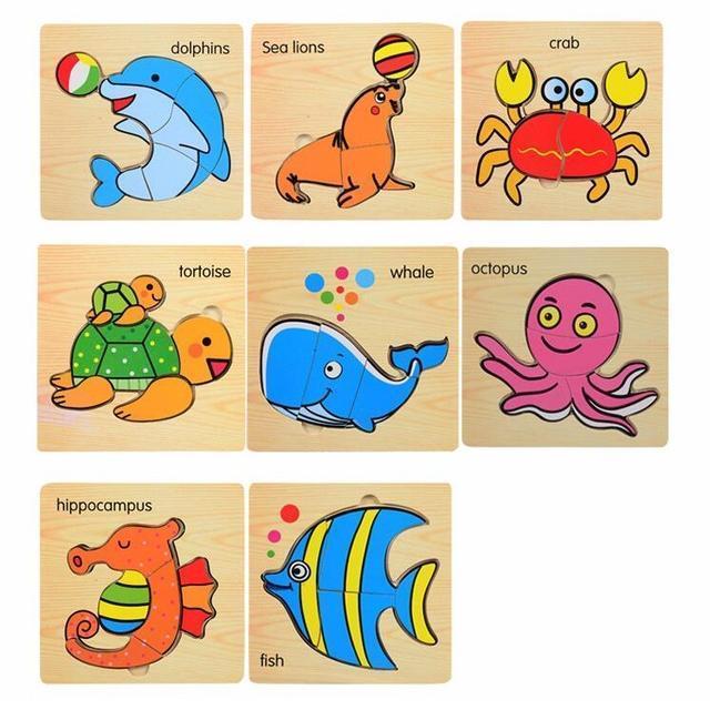 Wooden Jigsaw Cartoon Puzzle-Ocean-by-Toys Suited
