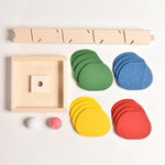 Wooden Marble Run Toy by Toys Suited
