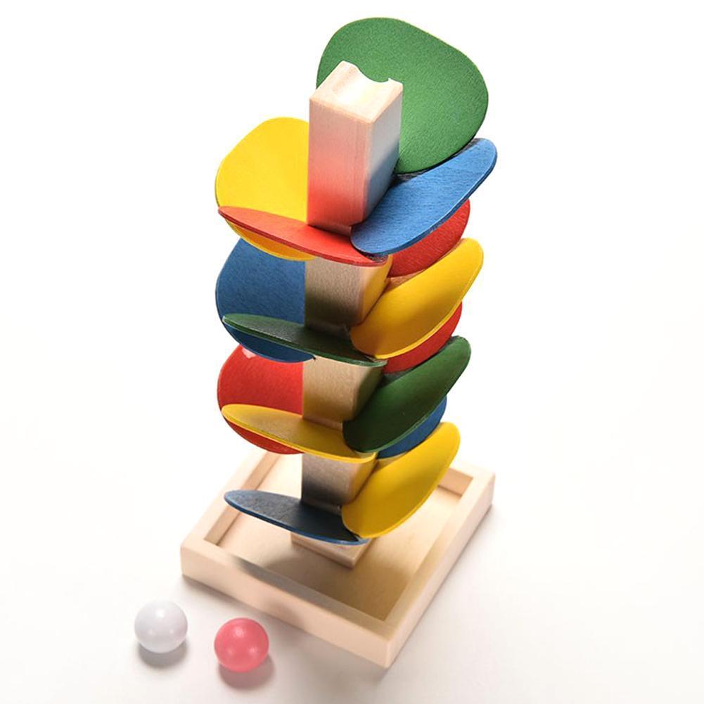 Wooden Marble Run Toy by Toys Suited