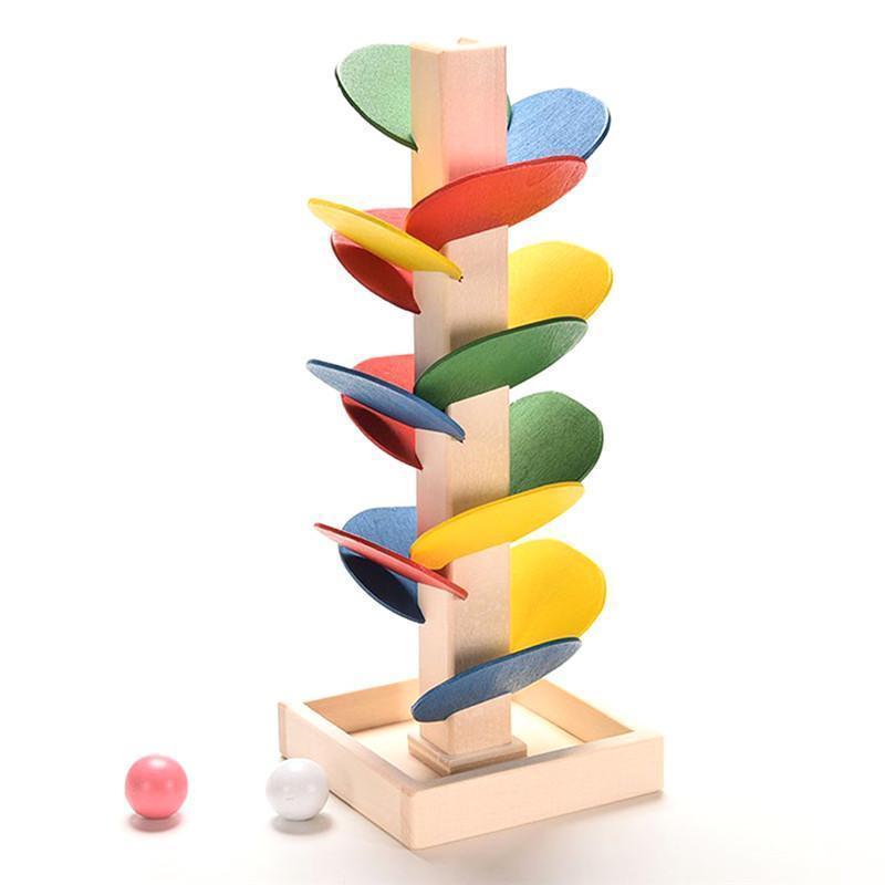 Wooden Marble Run Toy by Toys Suited