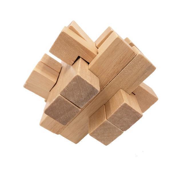 Wooden Star Puzzle-Style 3-by-Toys Suited